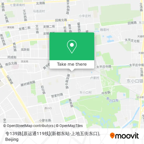 专139路[原运通119线](新都东站-上地五街东口) map