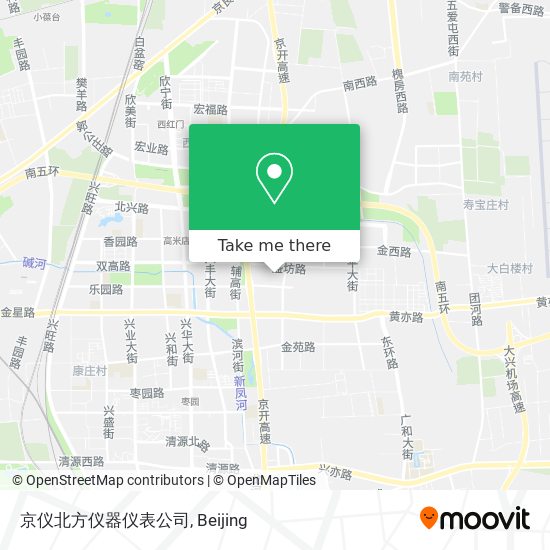 京仪北方仪器仪表公司 map