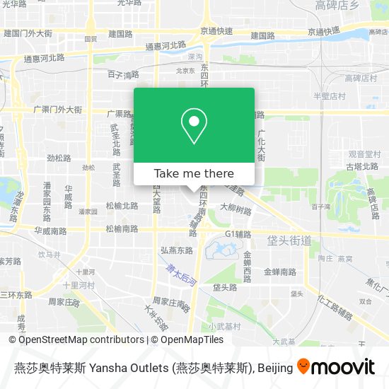 燕莎奥特莱斯 Yansha Outlets map