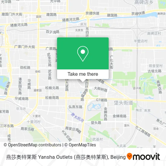 燕莎奥特莱斯 Yansha Outlets map