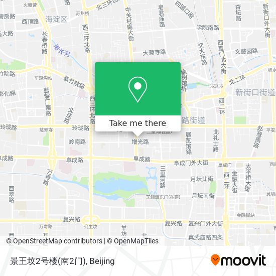 景王坟2号楼(南2门) map