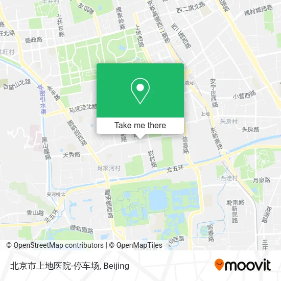北京市上地医院-停车场 map