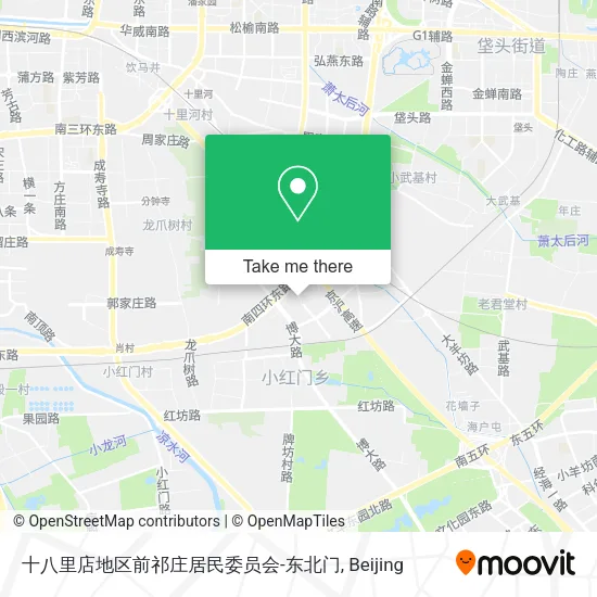 十八里店地区前祁庄居民委员会-东北门 map