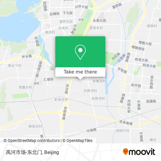 禹河市场-东北门 map