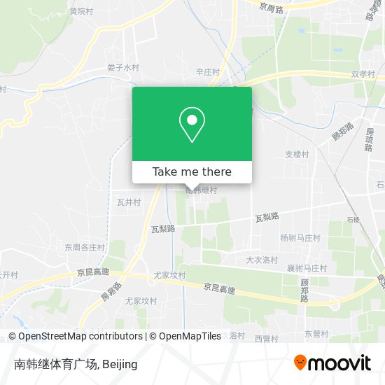 南韩继体育广场 map