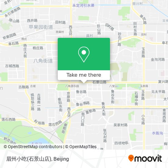 眉州小吃(石景山店) map