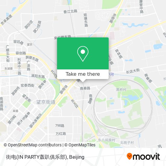 街电(IN PARTY轰趴俱乐部) map
