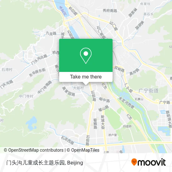 门头沟儿童成长主题乐园 map