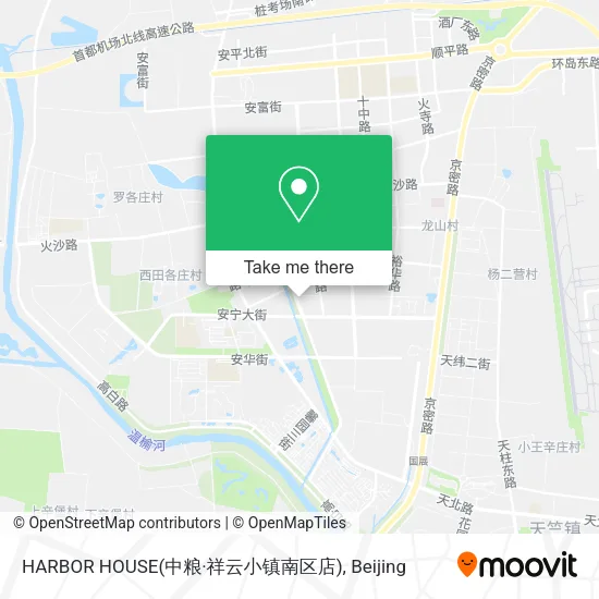 HARBOR HOUSE(中粮·祥云小镇南区店) map