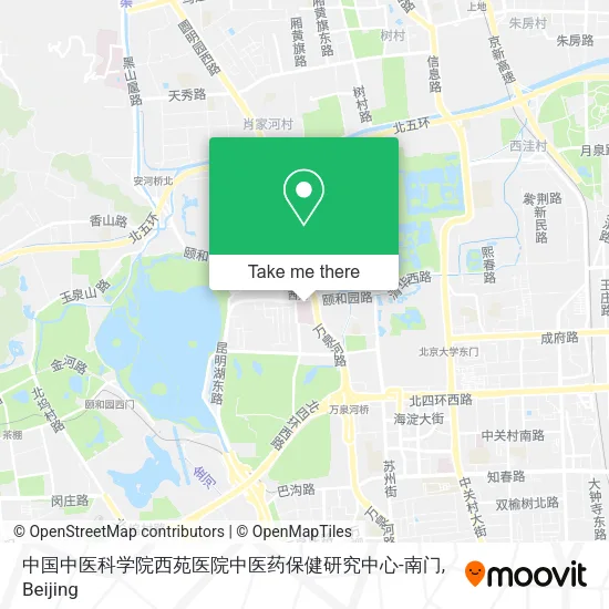 中国中医科学院西苑医院中医药保健研究中心-南门 map