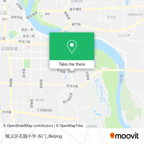 顺义区石园小学-东门 map