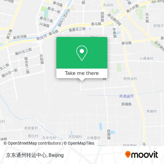 京东通州转运中心 map