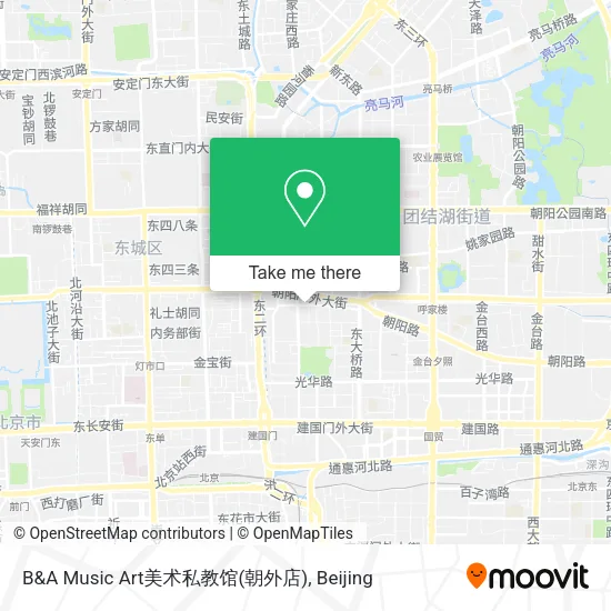 B&A Music Art美术私教馆(朝外店) map