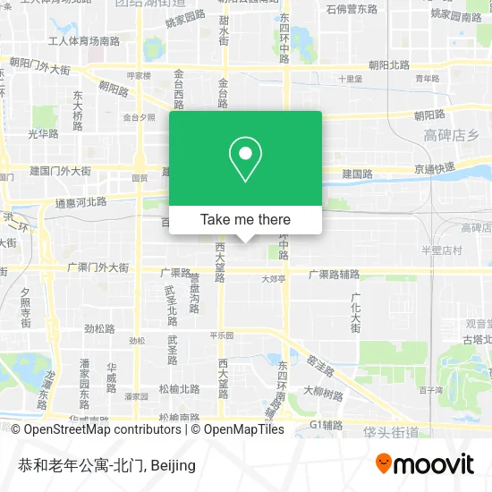 恭和老年公寓-北门 map