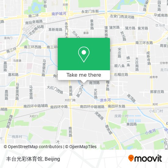 丰台光彩体育馆 map