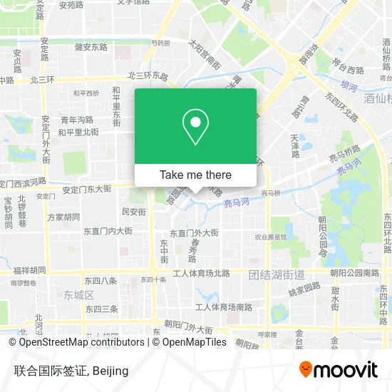 联合国际签证 map