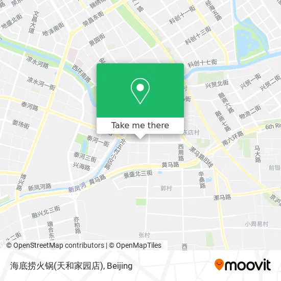 海底捞火锅(天和家园店) map