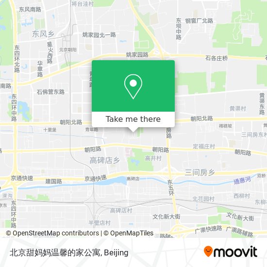 北京甜妈妈温馨的家公寓 map
