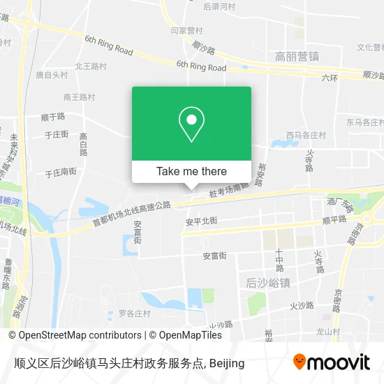 顺义区后沙峪镇马头庄村政务服务点 map