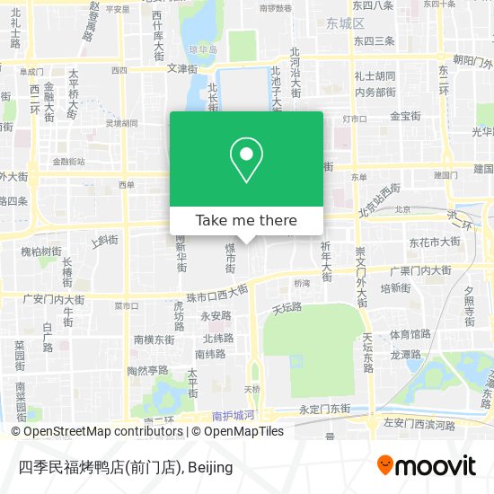 四季民福烤鸭店(前门店) map