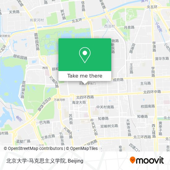 北京大学-马克思主义学院 map