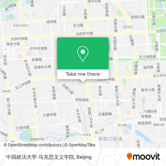 中国政法大学-马克思主义学院 map