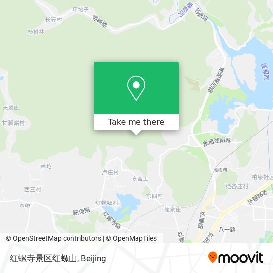 红螺寺景区红螺山 map