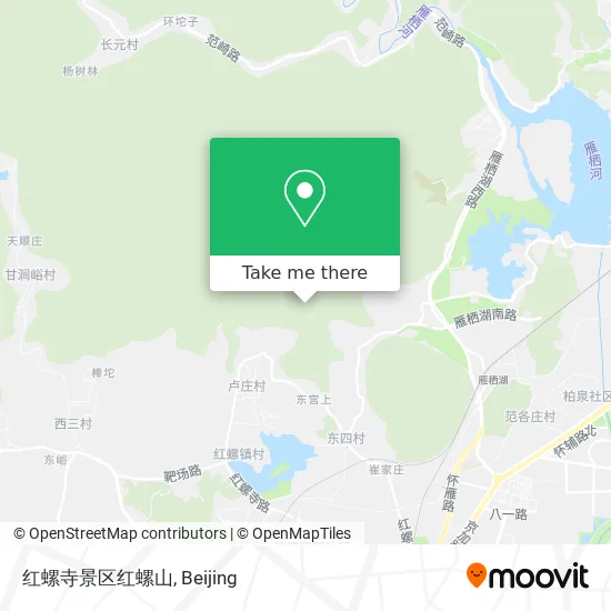 红螺寺景区红螺山 map