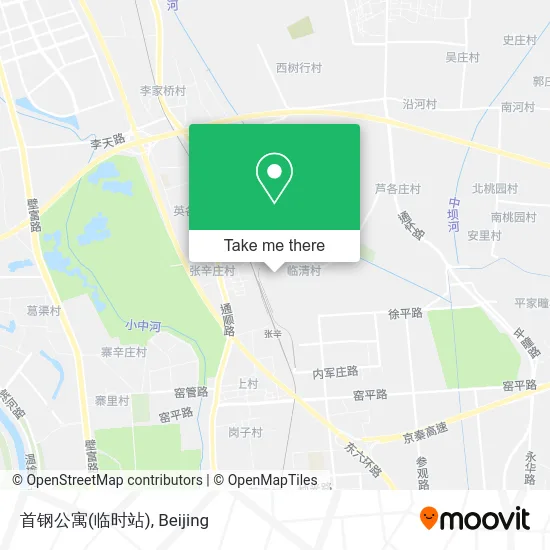 首钢公寓(临时站) map