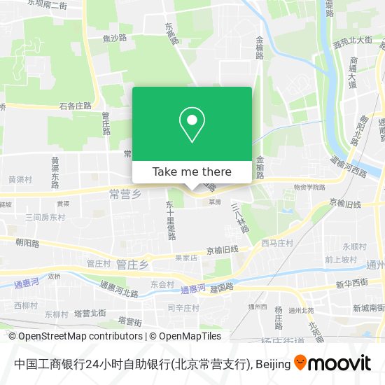 中国工商银行24小时自助银行(北京常营支行) map