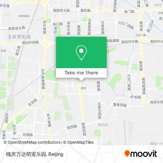 槐房万达萌宠乐园 map