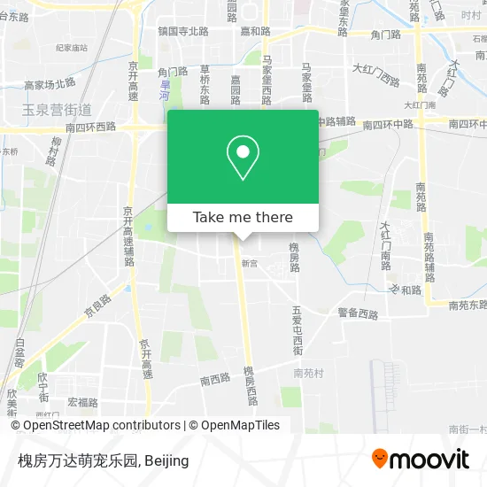 槐房万达萌宠乐园 map