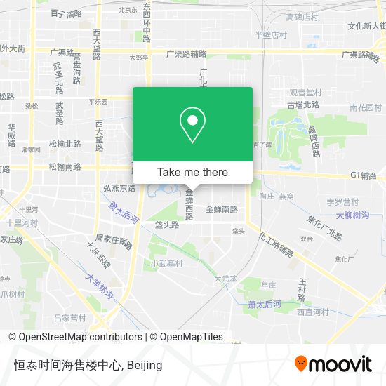 恒泰时间海售楼中心 map