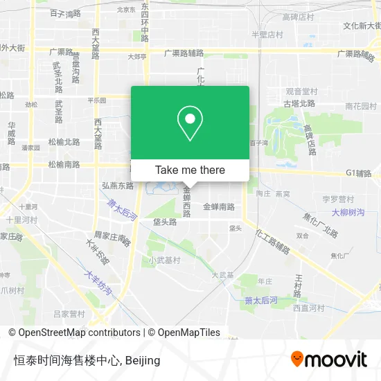 恒泰时间海售楼中心 map