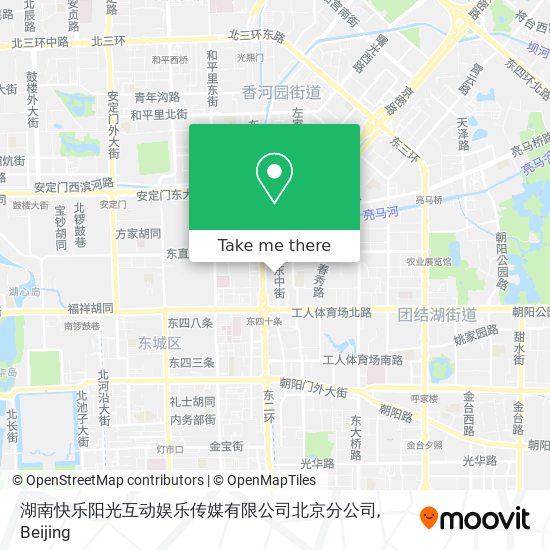 湖南快乐阳光互动娱乐传媒有限公司北京分公司 map