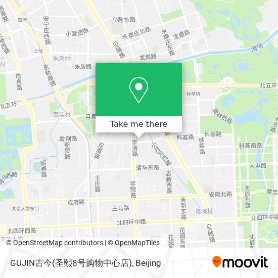 GUJIN古今(圣熙8号购物中心店) map