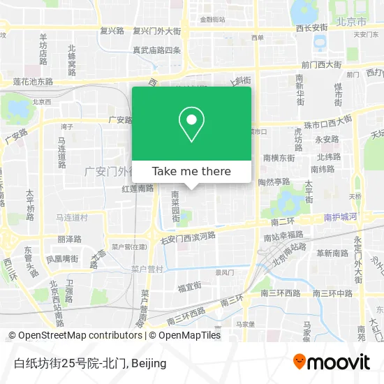 白纸坊街25号院-北门 map