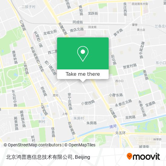 北京鸿普惠信息技术有限公司 map