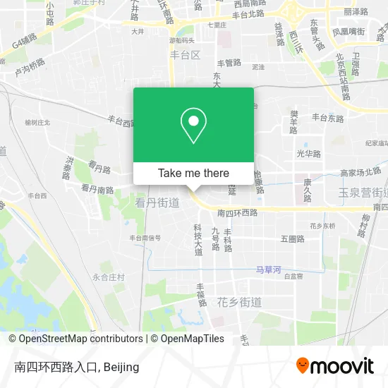 南四环西路入口 map