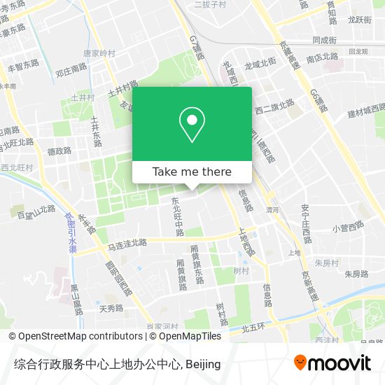 综合行政服务中心上地办公中心 map