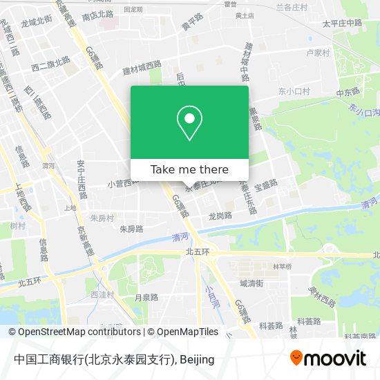 中国工商银行(北京永泰园支行) map