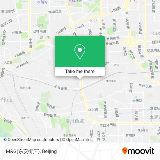 M&G(东安街店) map