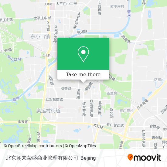 北京朝来荣盛商业管理有限公司 map