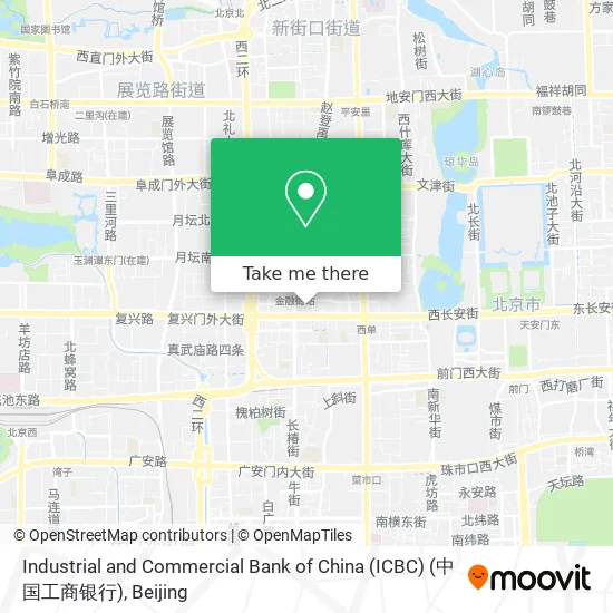 Industrial and Commercial Bank of China (ICBC) (中国工商银行) map