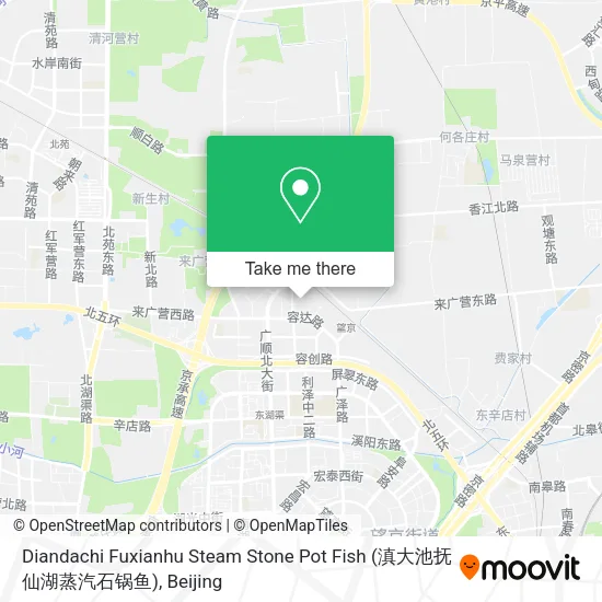 Diandachi Fuxianhu Steam Stone Pot Fish (滇大池抚仙湖蒸汽石锅鱼) map