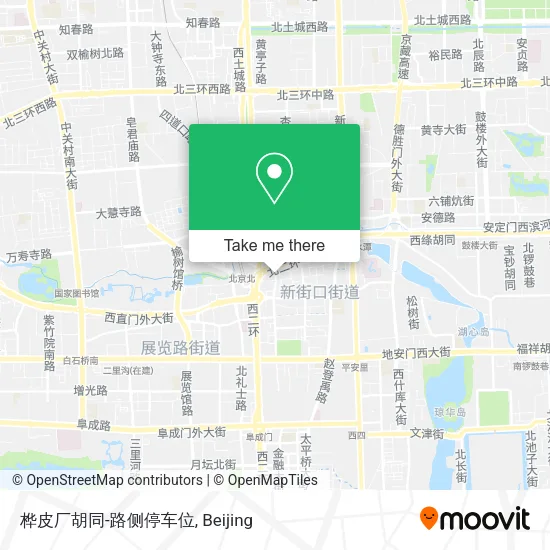 桦皮厂胡同-路侧停车位 map