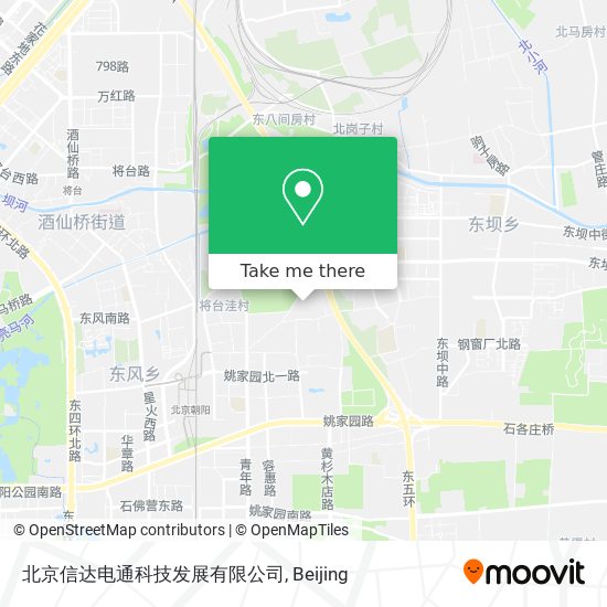 北京信达电通科技发展有限公司 map