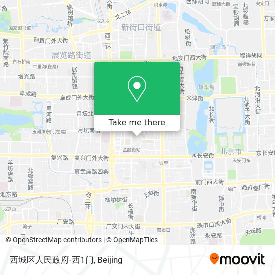 西城区人民政府-西1门 map