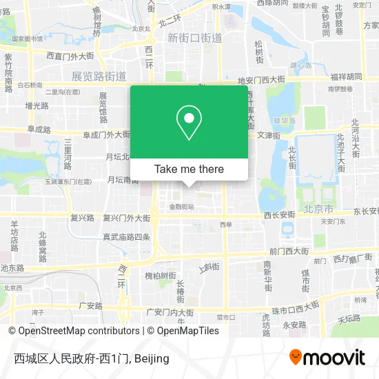 西城区人民政府-西1门 map