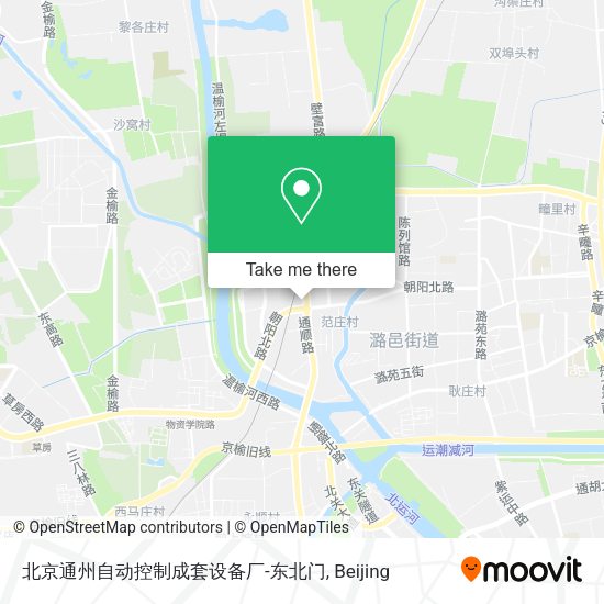 北京通州自动控制成套设备厂-东北门 map